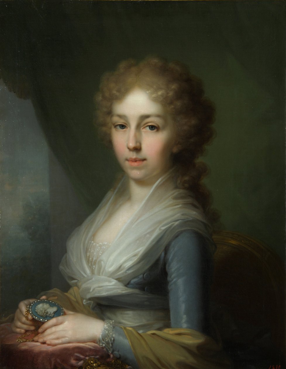 Porträtt av storhertiginnan Elizabeth Alexeievna 1779-1826, 1795 av Vladimir Lukich Borovikovsky