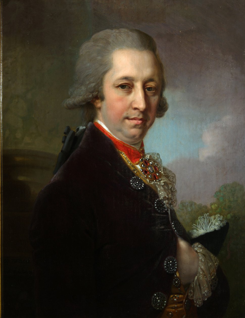 Porträtt av Ivan Mikhailovich Yakovlev, 1800 av Vladimir Lukich Borovikovsky