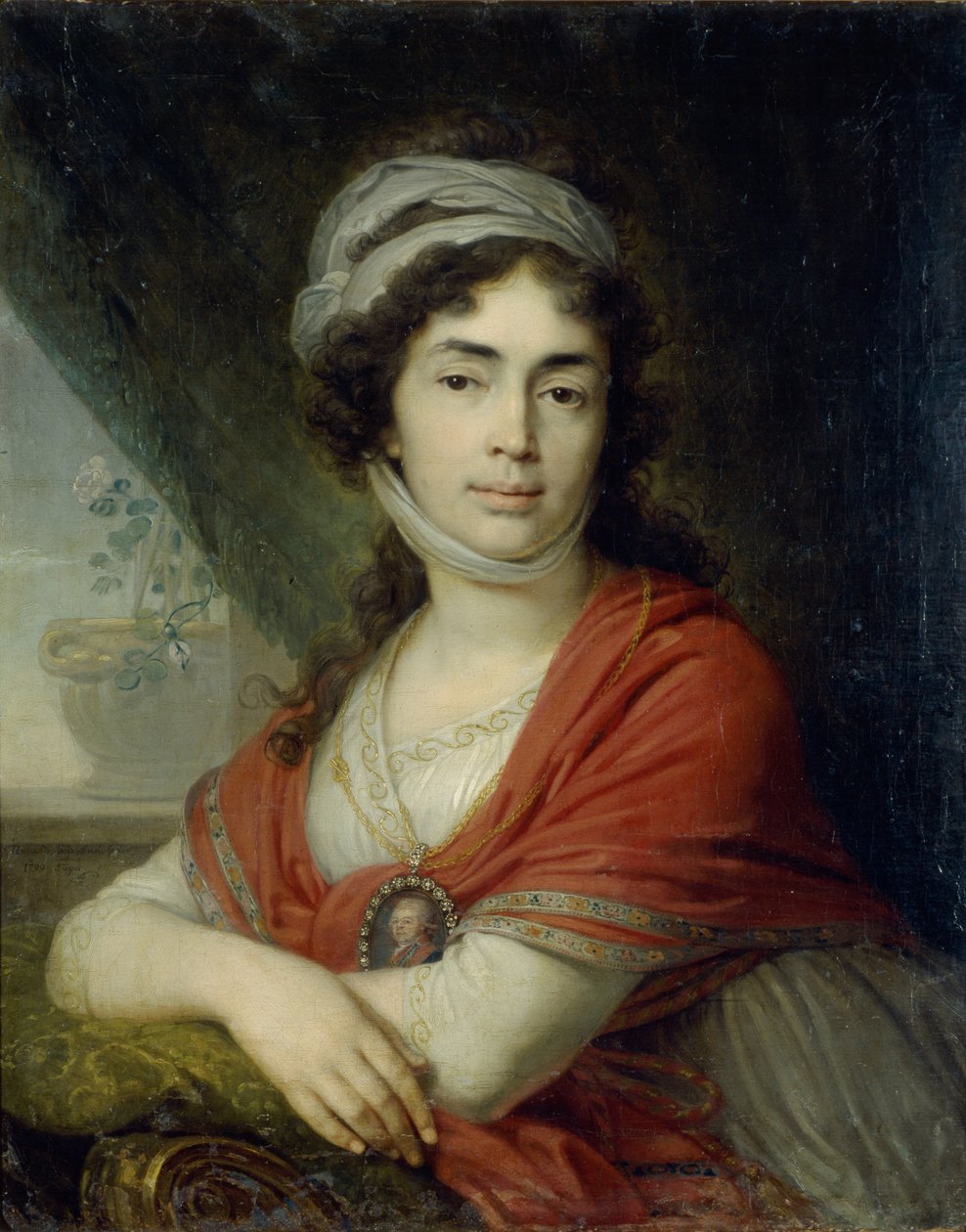 Porträtt av Maria Marfa Dmitrievna Dunina, född Norova, 1799 av Vladimir Lukich Borovikovsky