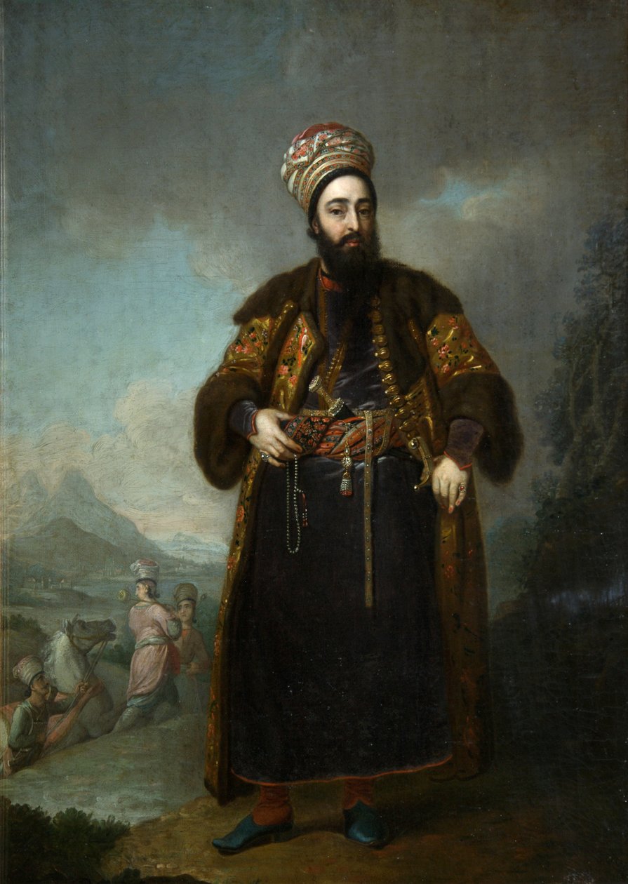 Porträtt av Murtaza Quli Khan, 1796. av Vladimir Lukich Borovikovsky