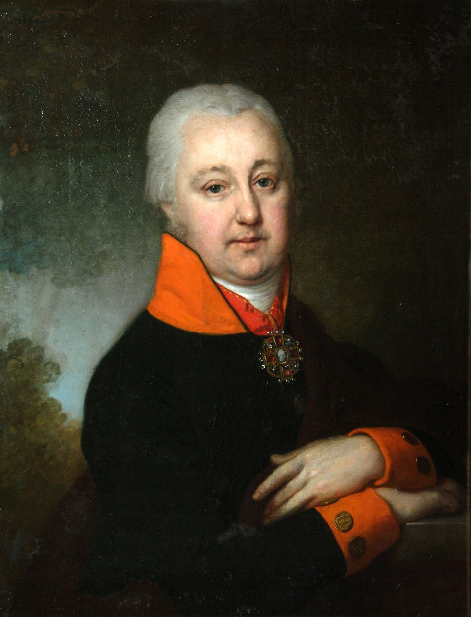 Porträtt av Nikolai Mikhailovich Yakovlev, 1802 av Vladimir Lukich Borovikovsky