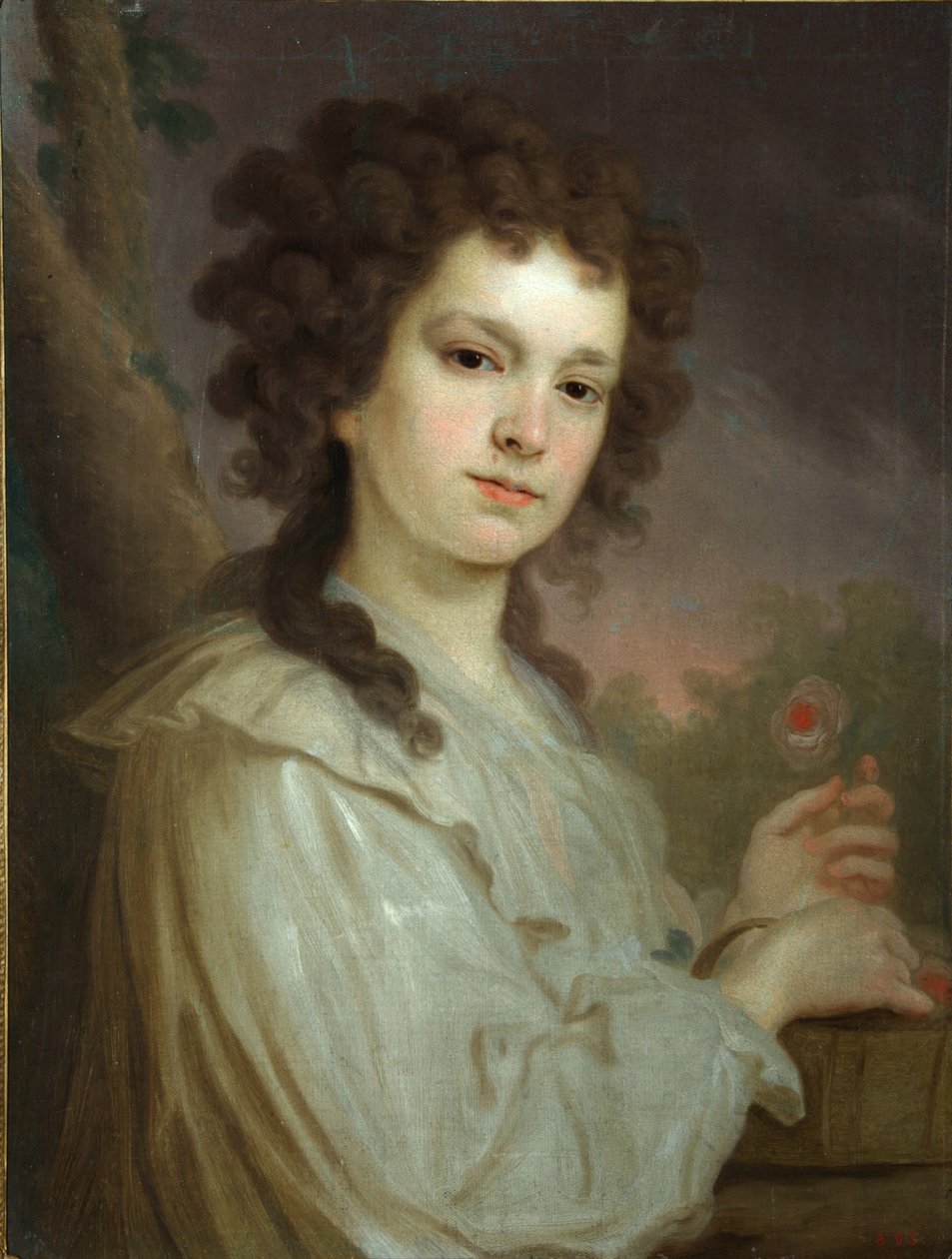 Porträtt av Olga Kuzminichna Filipova 1772-1829, 1790 av Vladimir Lukich Borovikovsky