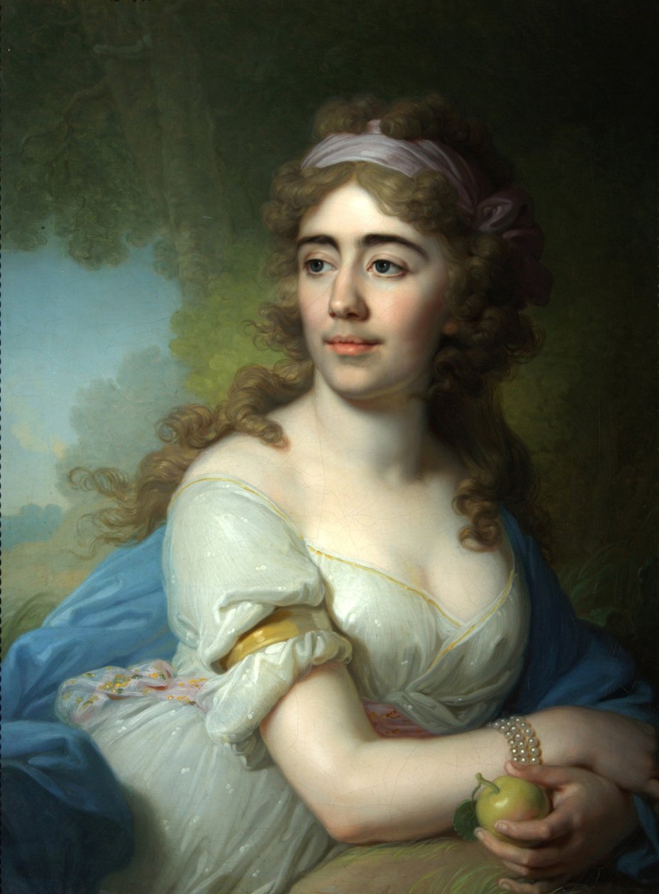 Porträtt av Skobeyeva, 1790-talet av Vladimir Lukich Borovikovsky