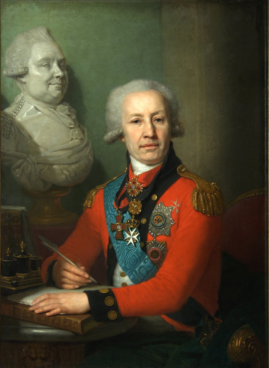 Porträtt av baron Alexei Vasilyev, 1800 av Vladimir Lukich Borovikovsky