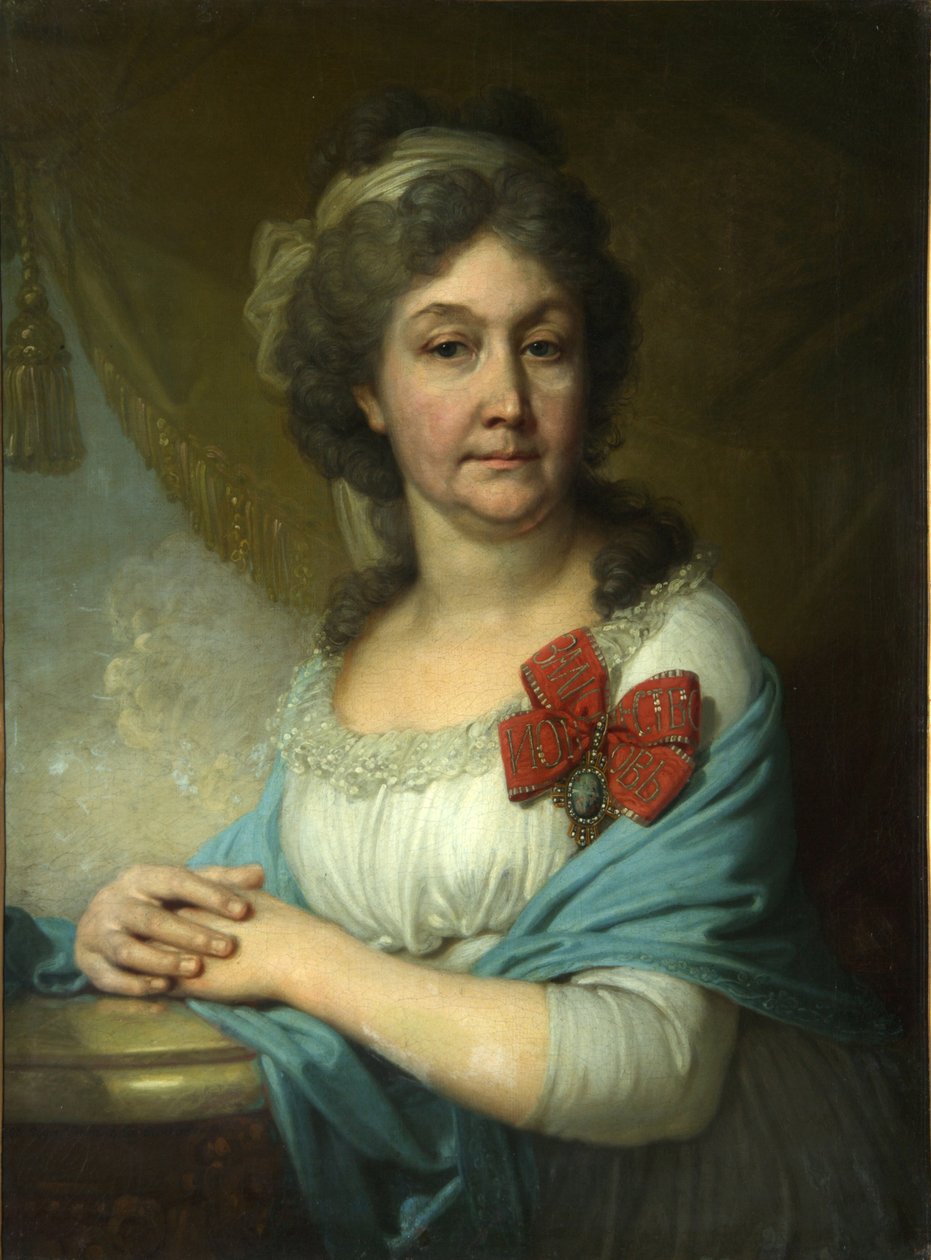 Porträtt av baronessan Varvara Vasilyeva, 1800 av Vladimir Lukich Borovikovsky
