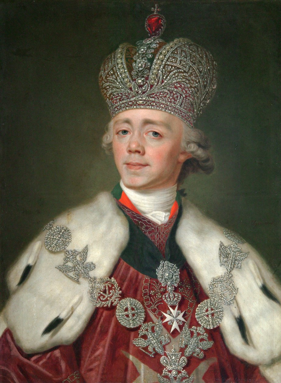 Porträtt av kejsaren Paul I av Ryssland