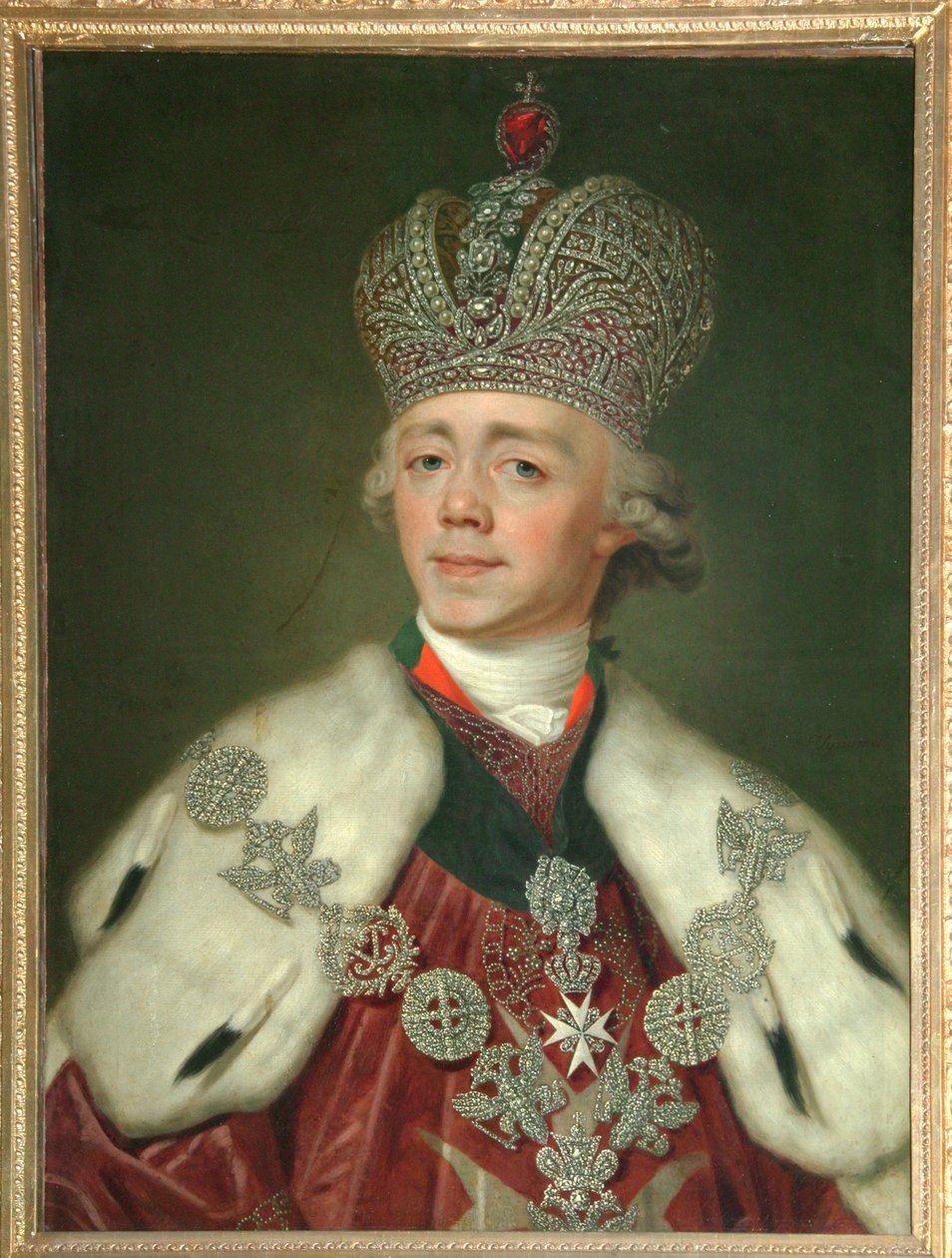 Porträtt av kejsaren Paul I av Ryssland 1754-1801, 1799-1800 av Vladimir Lukich Borovikovsky