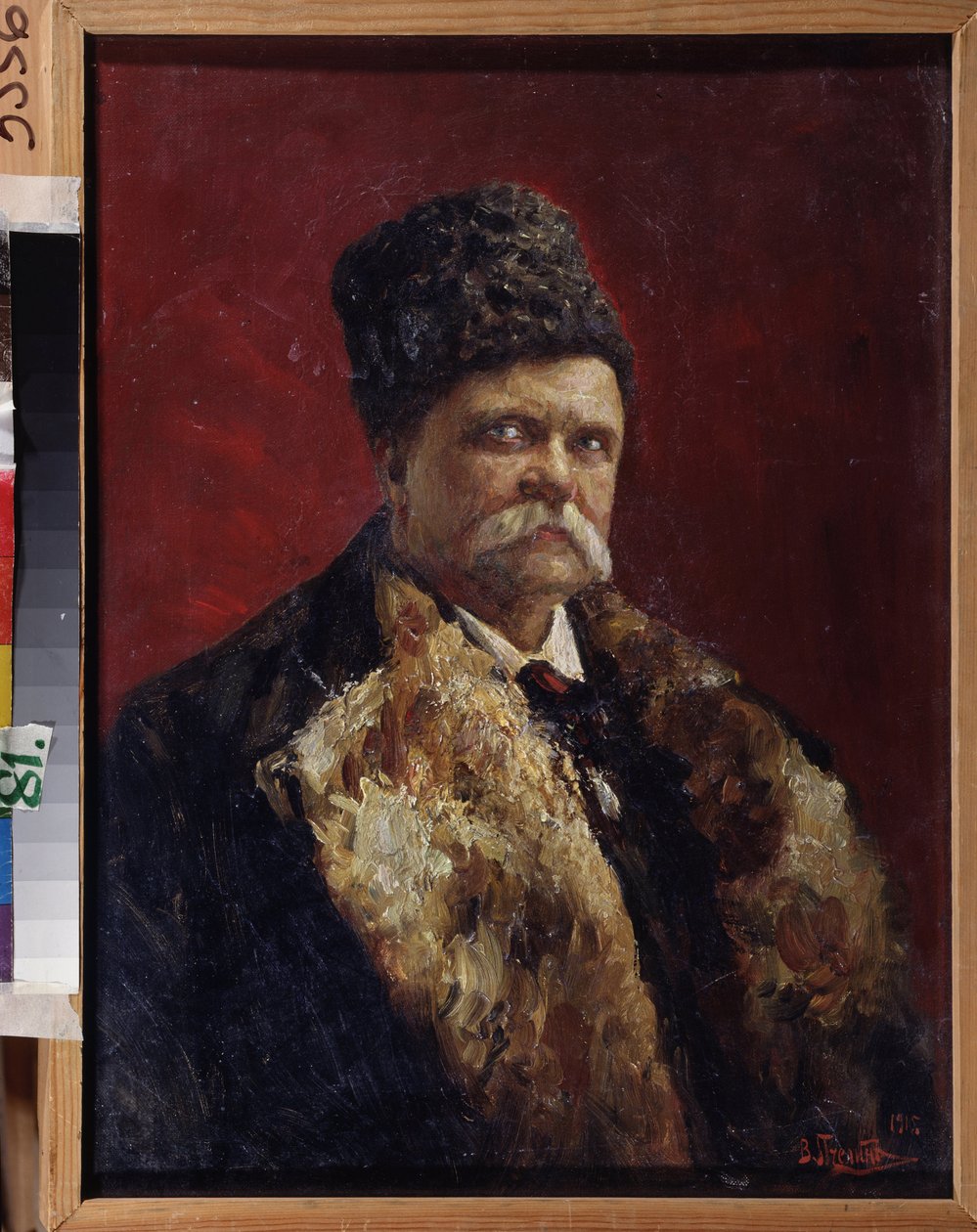 Porträtt av författaren Vladimir Gilyarovsky (1853-1935). Målning av Vladimir Nikolajevitj Pchelin (1869-1941), olja på duk av Vladimir Nikolayevich Pchelin