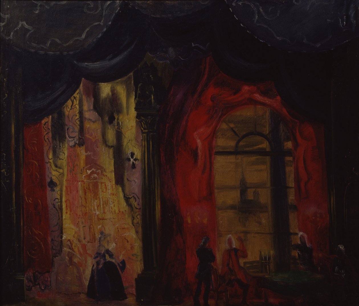 Scenografi för operan Spaderdrottning av P. Tjajkovskij, 1944 av Vladimir Vladimirovich Dmitriyev