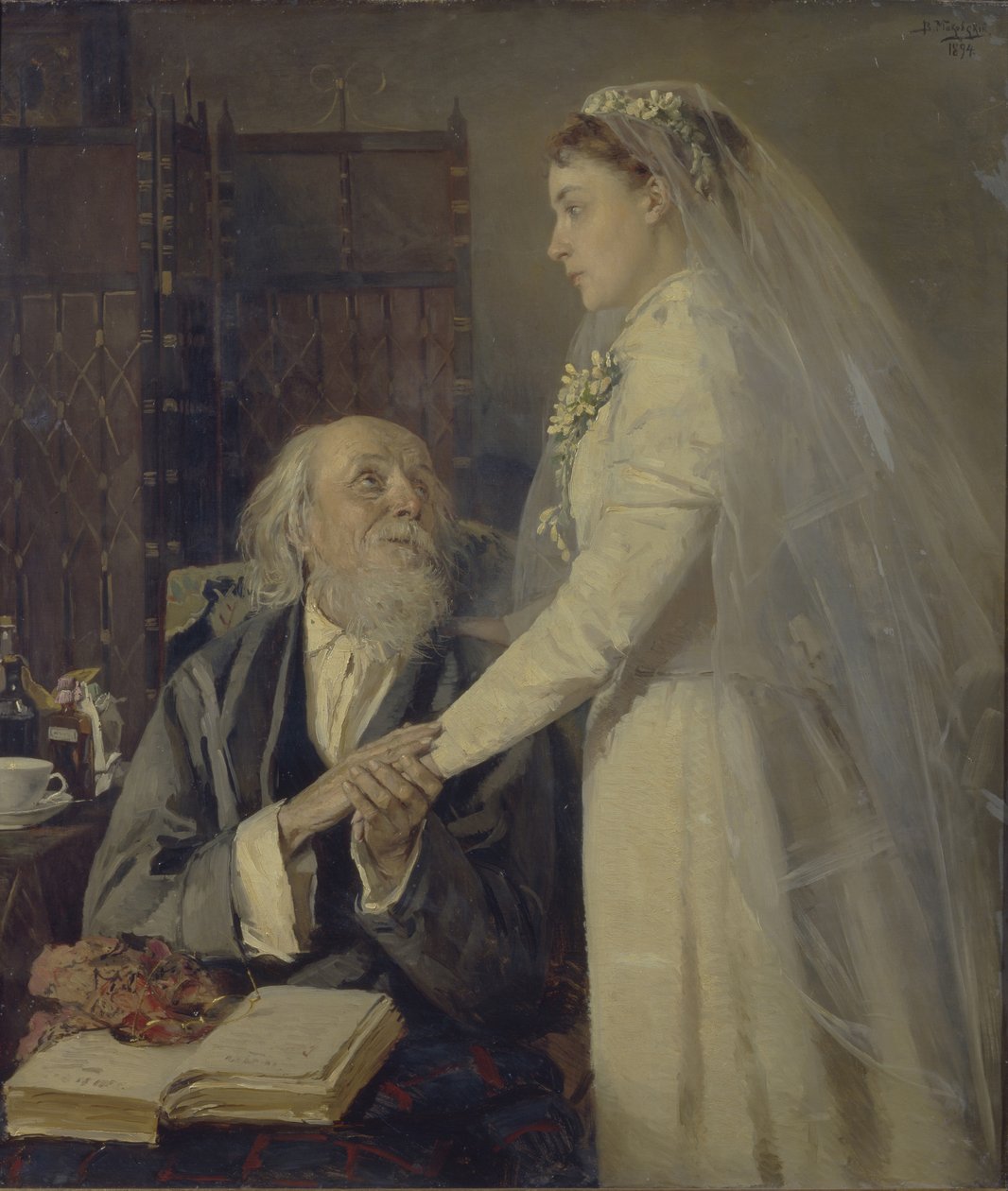 Innan bröllopet. Farväl, 1894 av Vladimir Yegorovich Makovsky