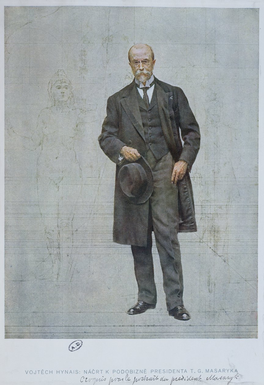 Thomas Garrigue Masaryk (1850-1937) av Vojtech Hynais