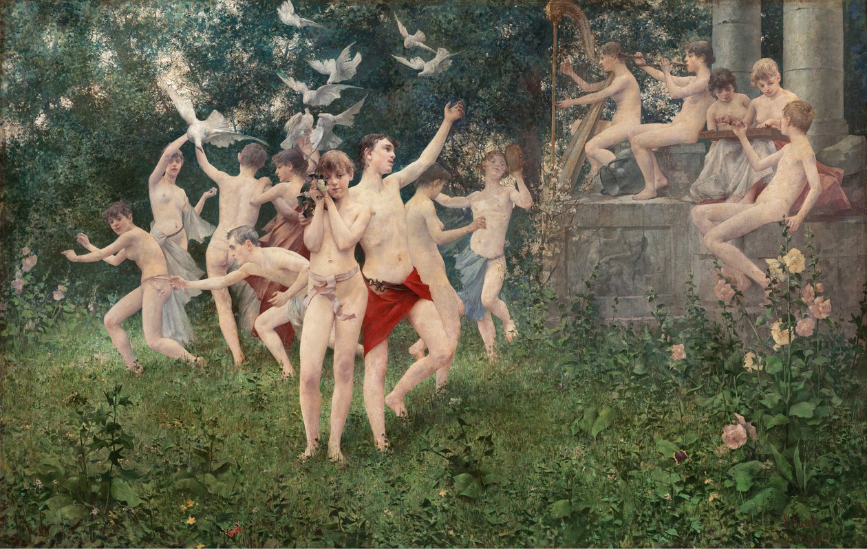 Vårens festival (Allegoric Scene) av Vítězslav Karel Mašek