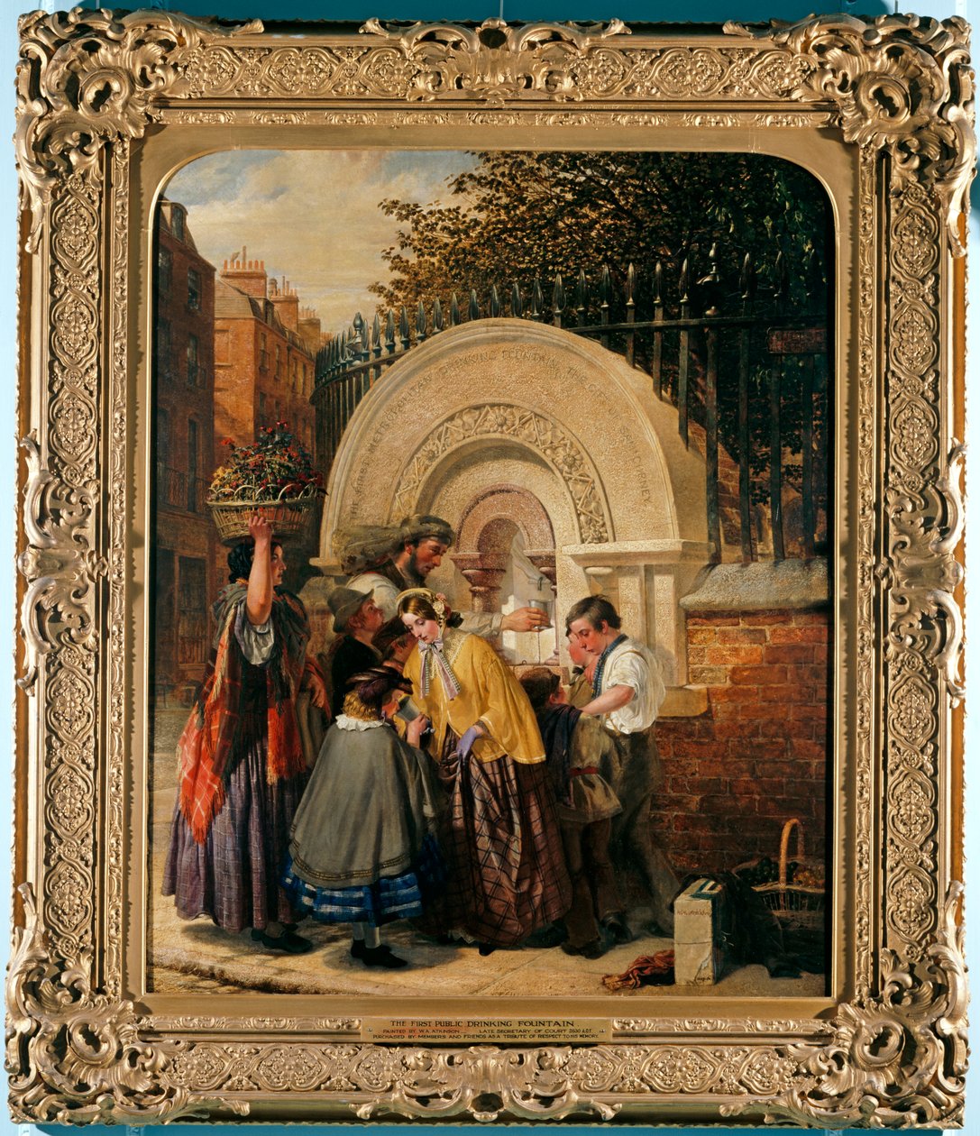 Den första offentliga dryckesfontänen, 1859-60 av W. A. Atkinson
