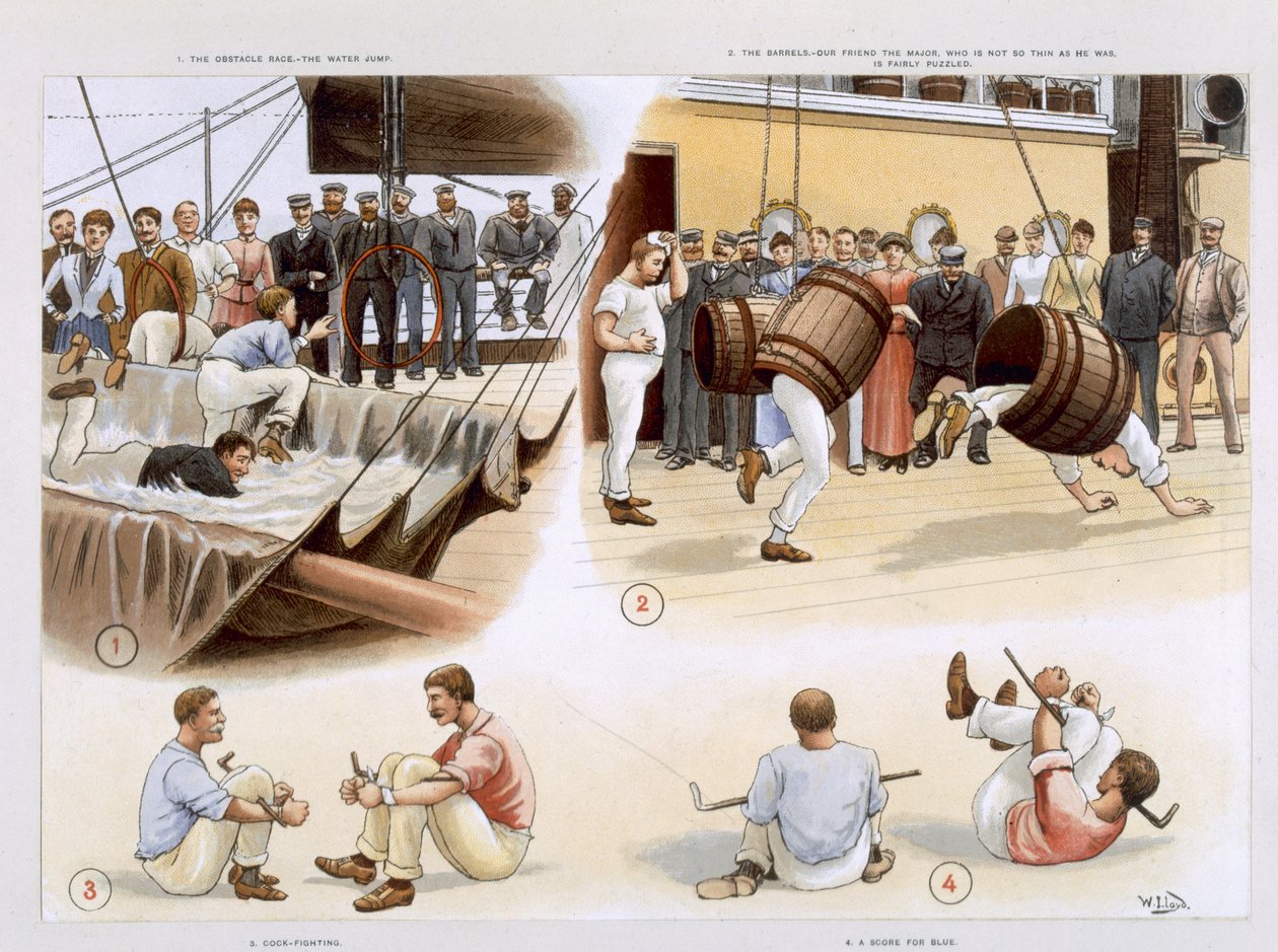 Sport, från "P und O Pencillings" ca 1891 av W. Lloyd