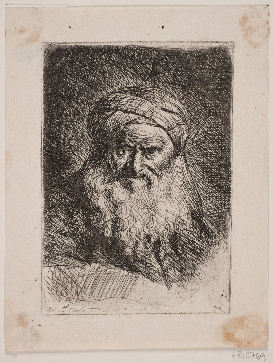 Gammal man med turban av W.A. Müller