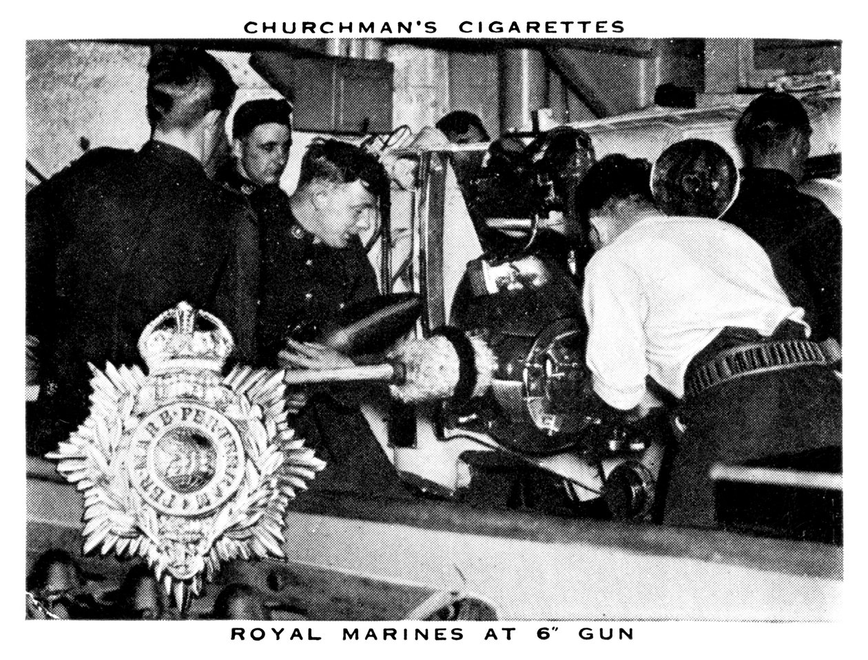 Royal Marines at 6 Gun, 1937. av WA and AC Churchman