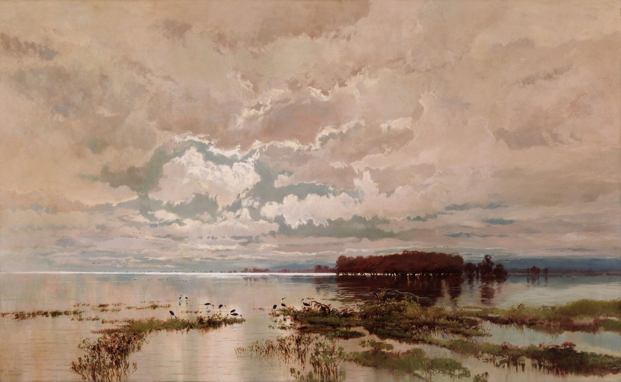 Översvämningen i Darling 1890 av W.C. Piguenit
