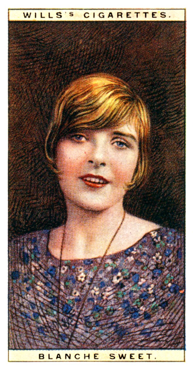 Blanche Sweet 1896-1986, amerikansk skådespelerska, 1928. av WD and HO Wills