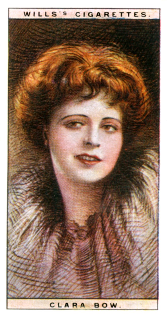 Clara Bow 1905-1965, amerikansk skådespelerska och sexsymbol, 1928. av WD and HO Wills