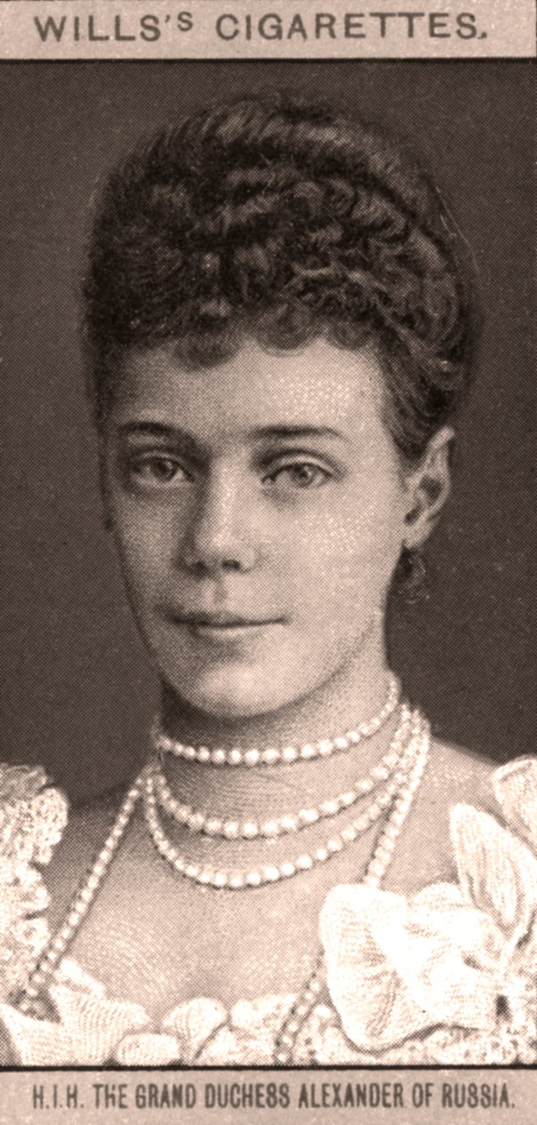 H.I.H Storhertiginnan Alexander av Ryssland, 1908. av WD and HO Wills