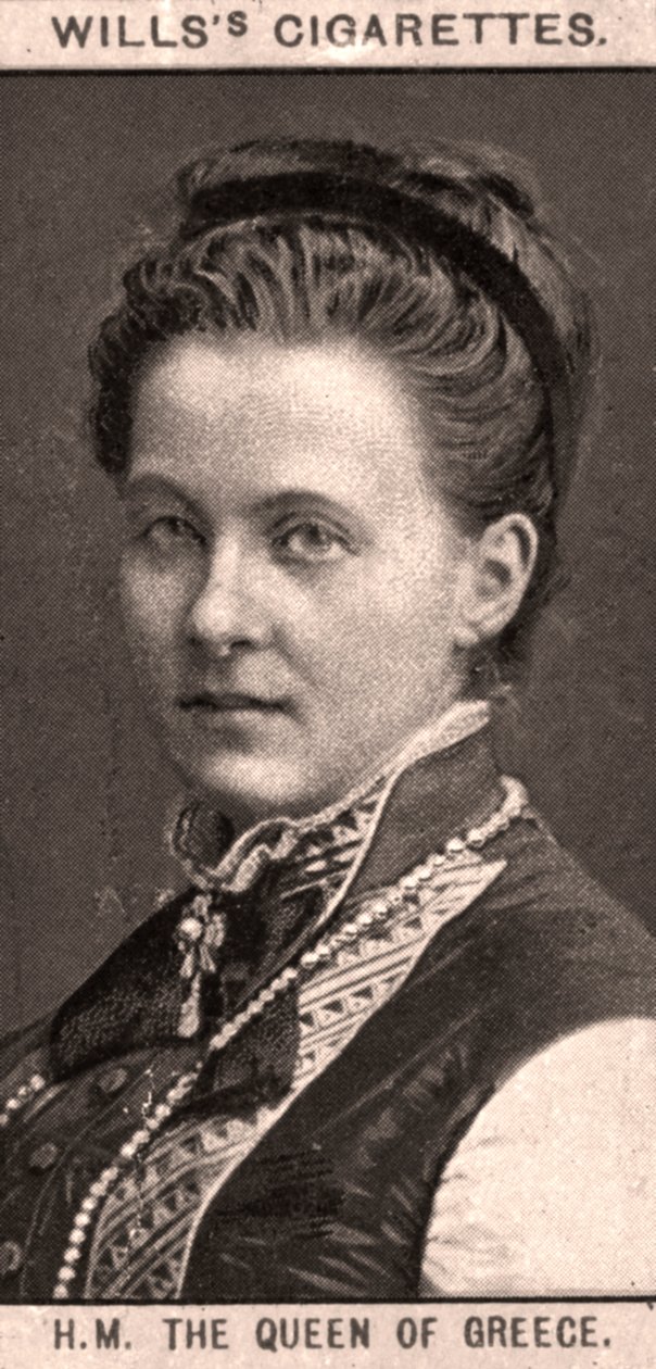 H.M. Drottningen av Grekland, 1908. av WD and HO Wills