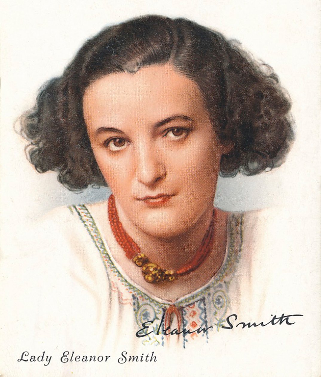 Lady Eleanor Smith, 1937. Artister: Okänd, WD & HO Wills. av WD and HO Wills