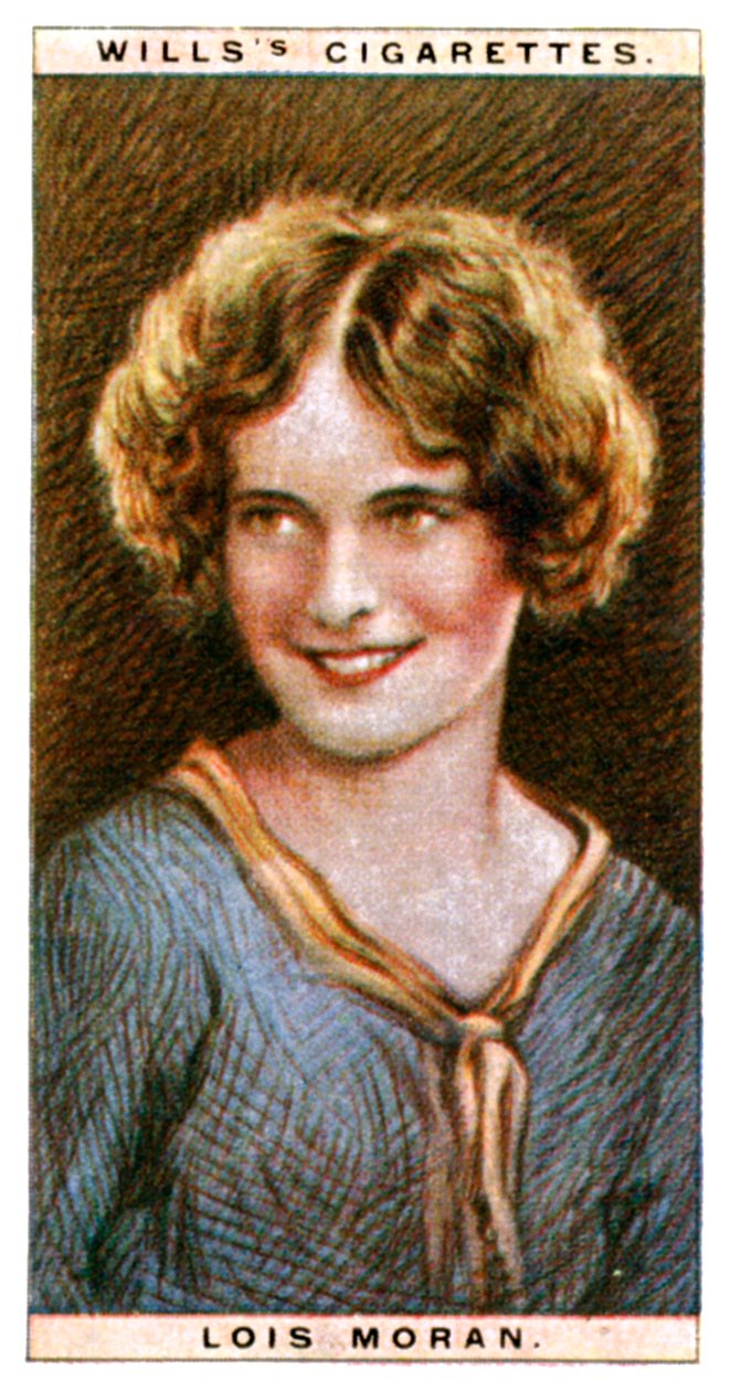 Lois Moran 1909-1990, amerikansk skådespelerska, 1928. av WD and HO Wills