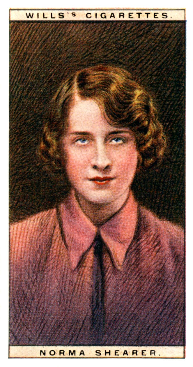 Norma Shearer 1902-1983, Oscarsbelönt kanadensisk-amerikansk skådespelerska, 1928. av WD and HO Wills
