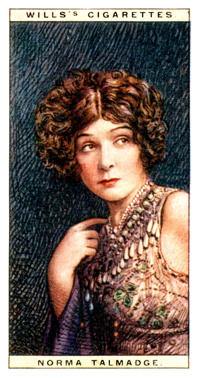 Norma Talmadge 1893-1957, amerikansk skådespelerska, 1928. av WD and HO Wills