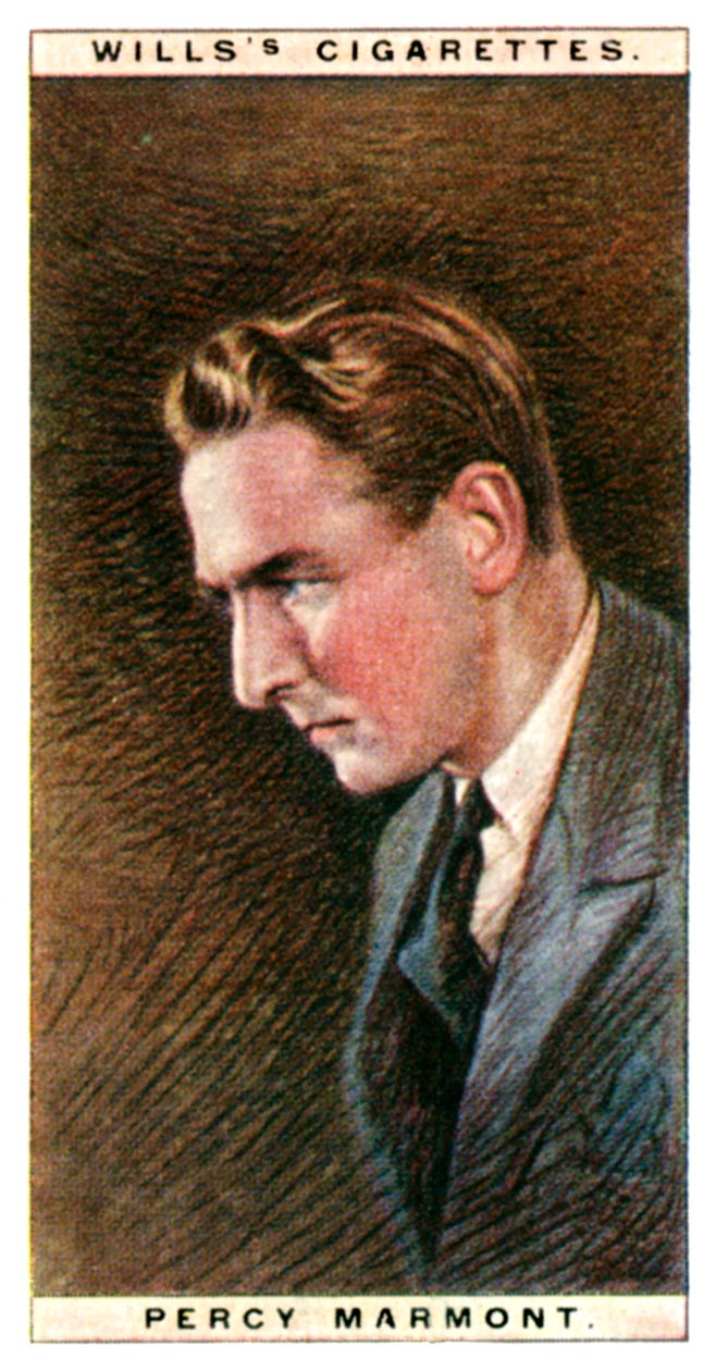 Percy Marmont 1883-1977, engelsk skådespelare, 1928. av WD and HO Wills