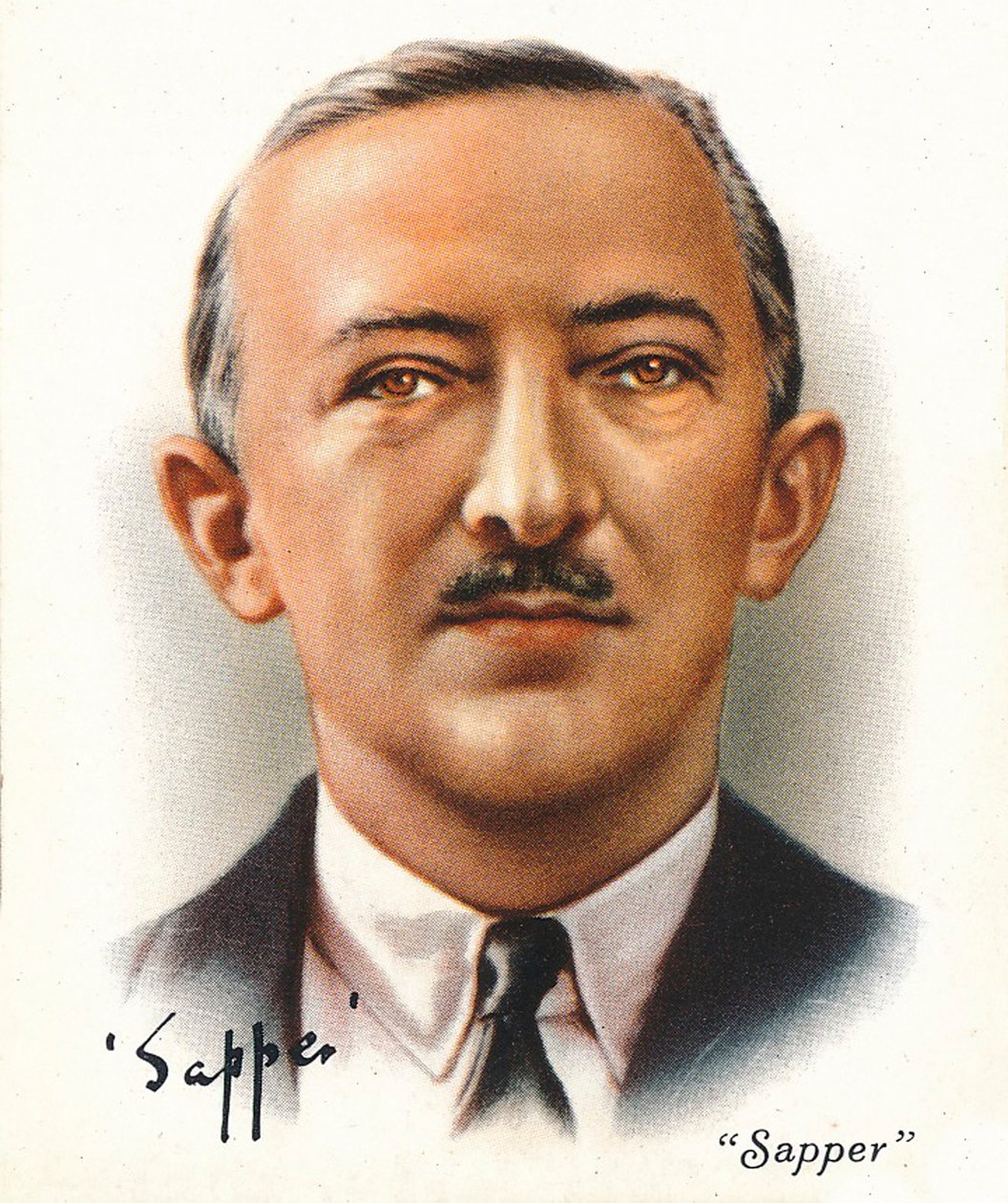 Sapper Överstelöjtnant Cyril McNeile, 1937. Artister: Okänd, WD & HO Wills. av WD and HO Wills