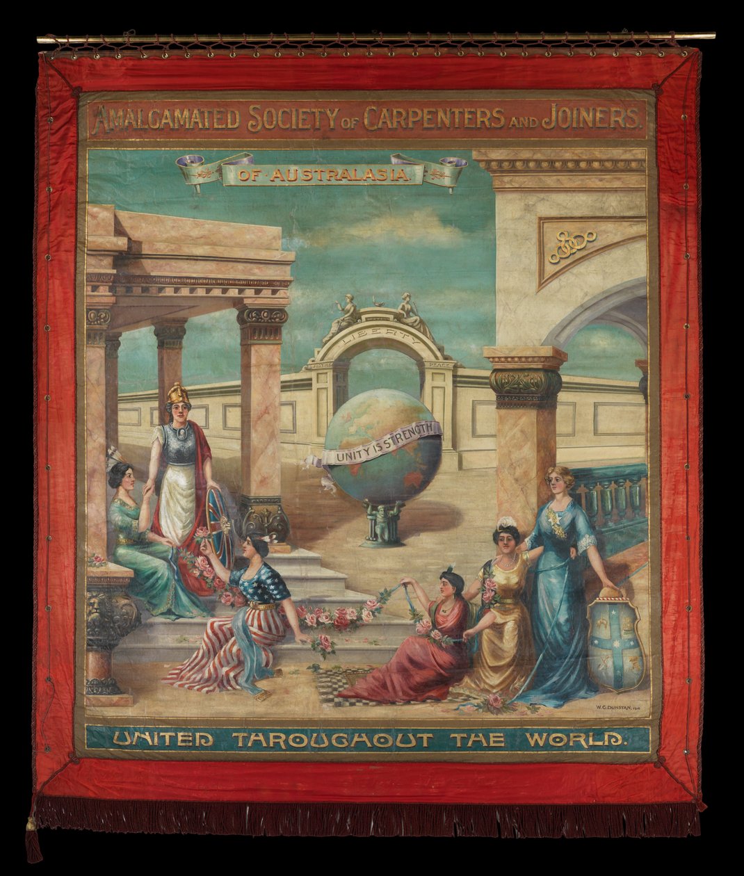 Amalgamated Society of Carpenters and Joiners Banner av W.G. Dunstan