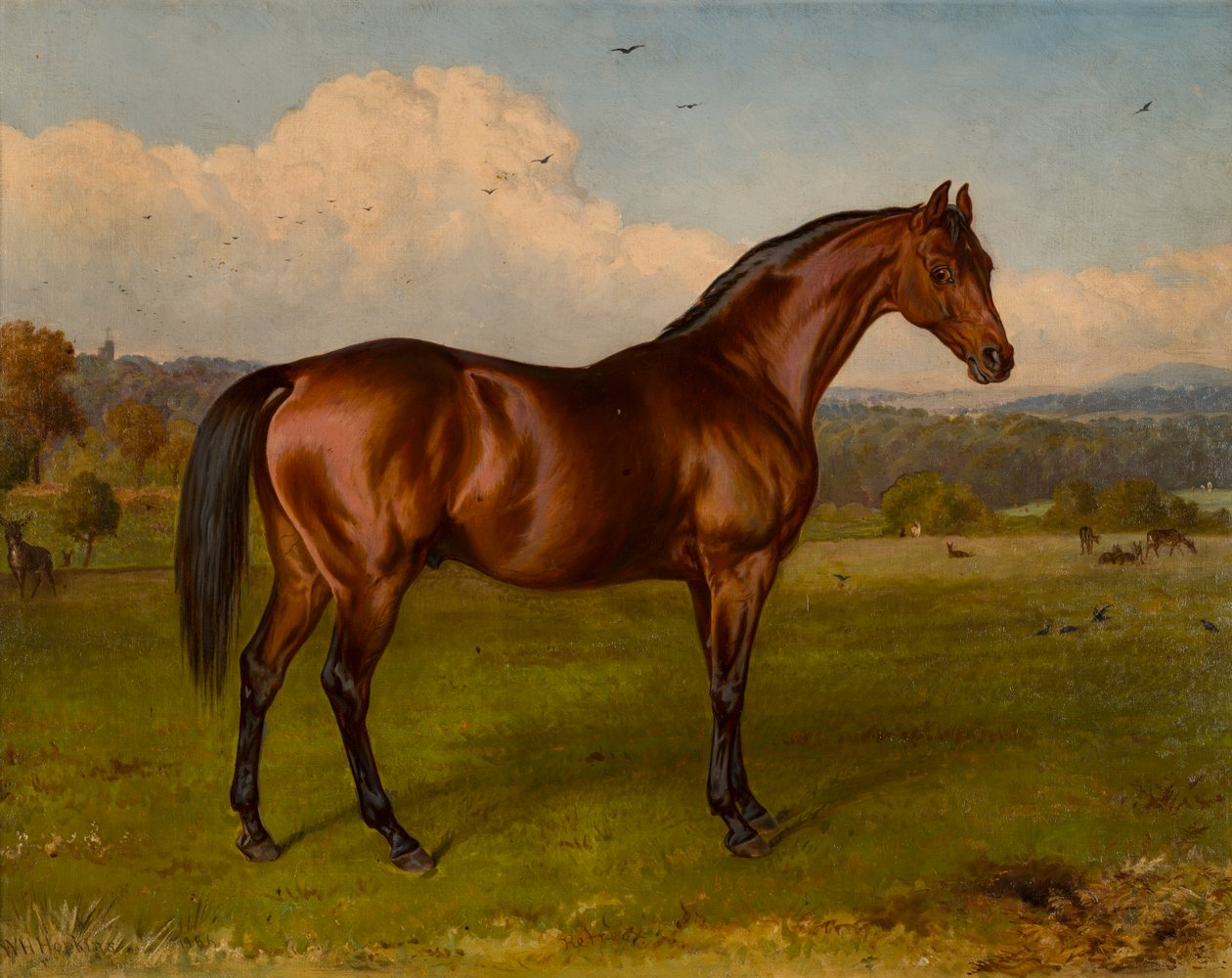 Retreat-vinnare av Doncaster Cup, ca 1870-92 (olja på duk) av W.H. Hopkins