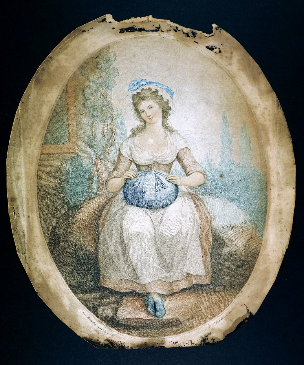 Kuddspetsmakare, sent 1700-tidigt 1800-tal av WN Gardner