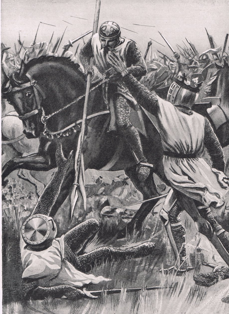 "Hold Fellow, I am Henry of Winchester you King", illustration från 