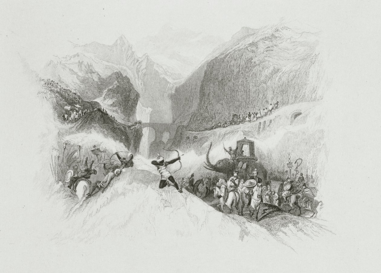 Hannibal (247-183 f.Kr.) Passerar Alperna av W.R. Smith