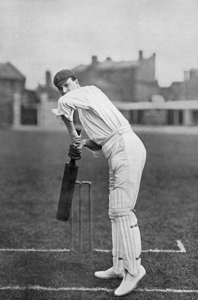 Mr P Perrin, cricketspelare i Essex, c1899 av William Albert Rouch