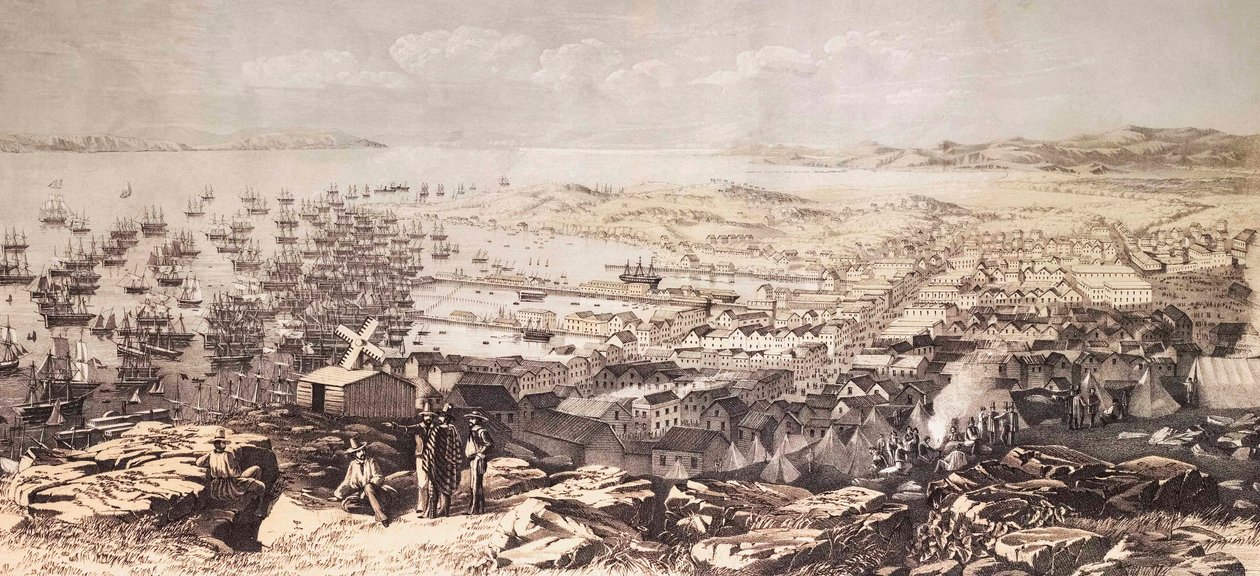 San Francisco 1851. (tryck) av W. Boosey