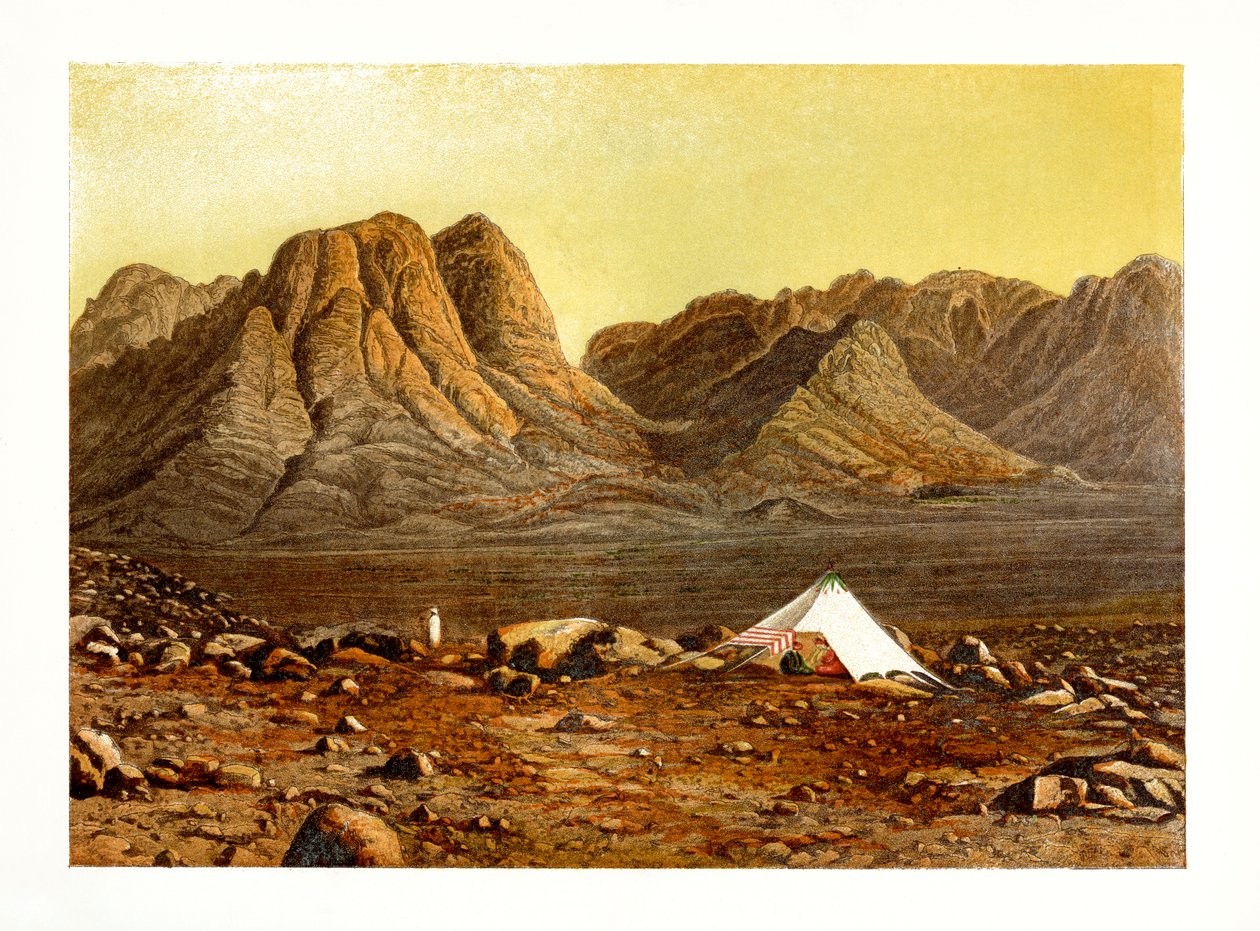 Berget Sinai, Egypten, c1870. av W. Dickens