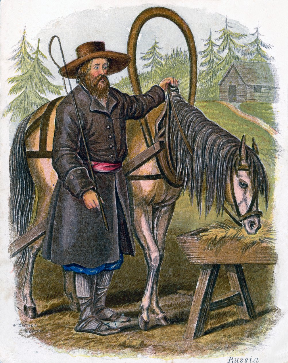 "Rysk bonde", 1809. av W Dickes