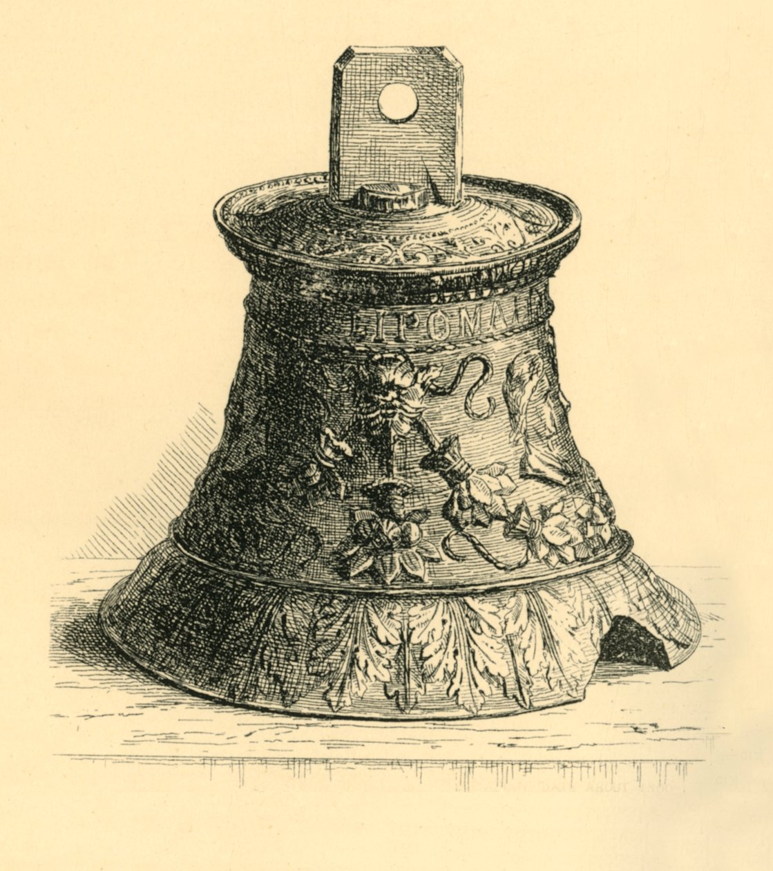 Handklocka i brons, c1530-c1570, 1881. av W. E. Mackaness