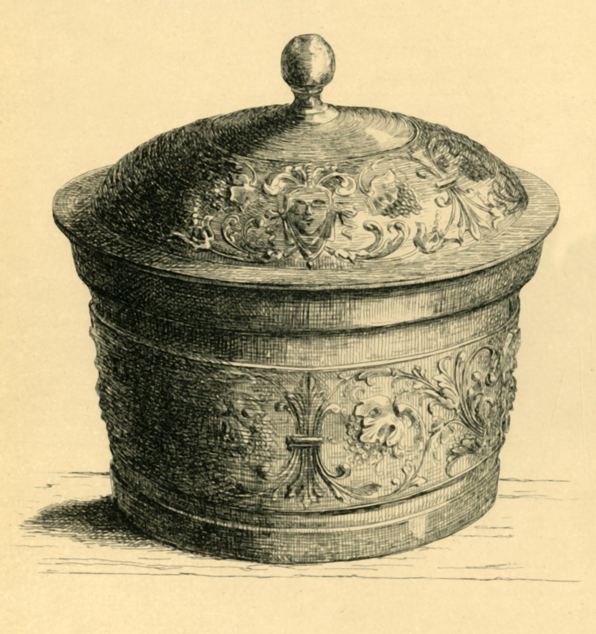 Metalllåda med lock, c1600, 1881. av W. E. Mackaness