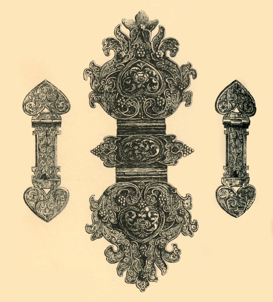 Boklås i silver, 1881. av W. E. Mackaness