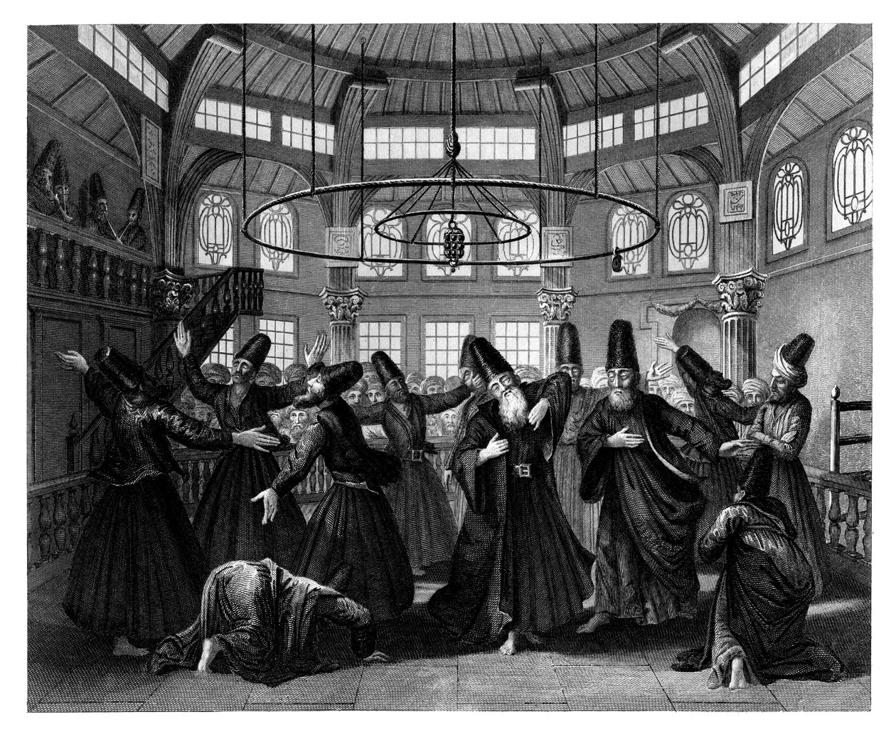 Dervischernas dans, c1870. av W. Forrest