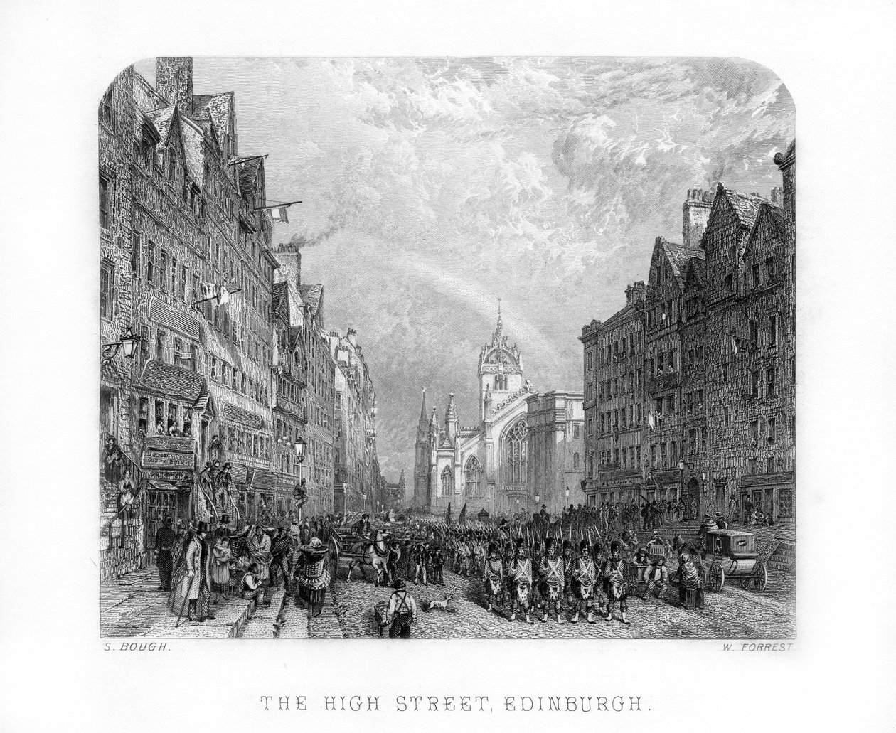 The High Street, Edinburgh, 1870. av W. Forrest