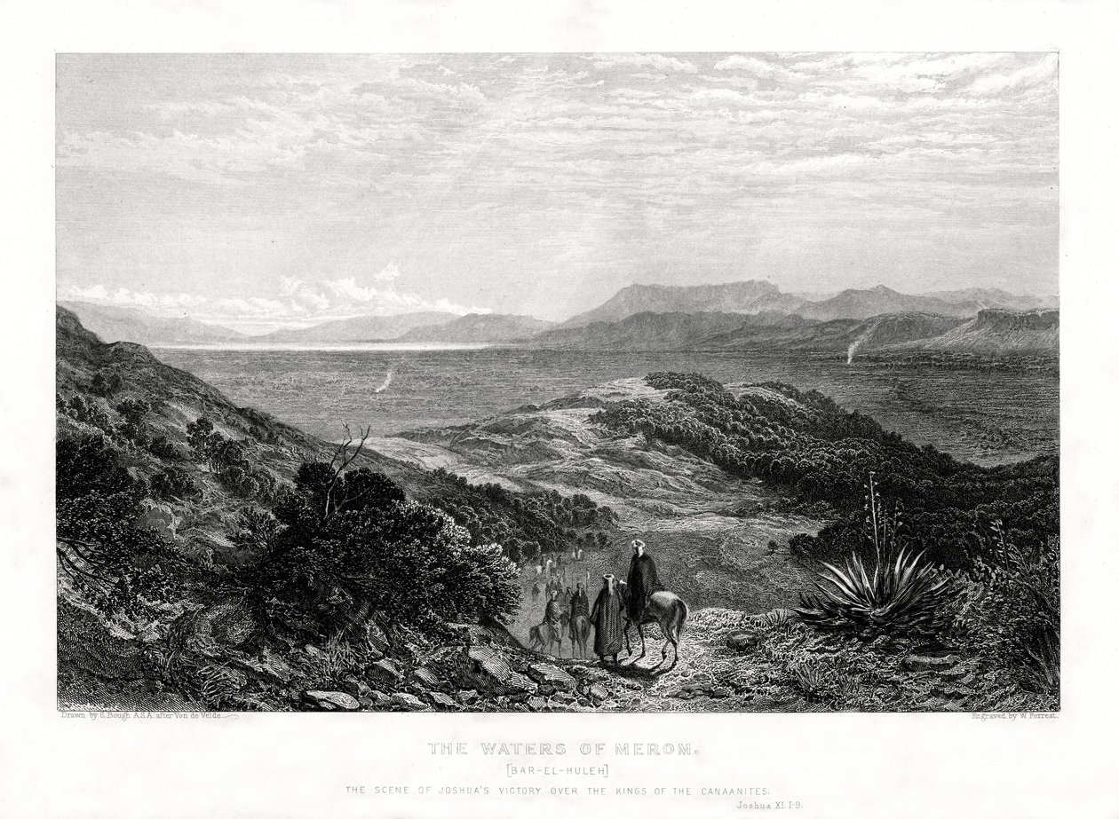 Meroms vatten, Palestina, 1887 av W. Forrest