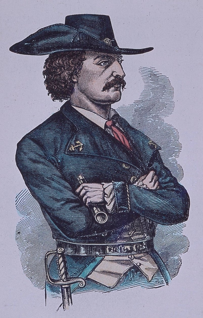 Jean Lafitte (färgad gravyr) av John Ward Dunsmore