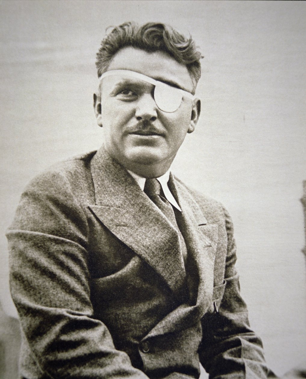 Porträtt av Wiley Post (s/v foto) av John Ward Dunsmore