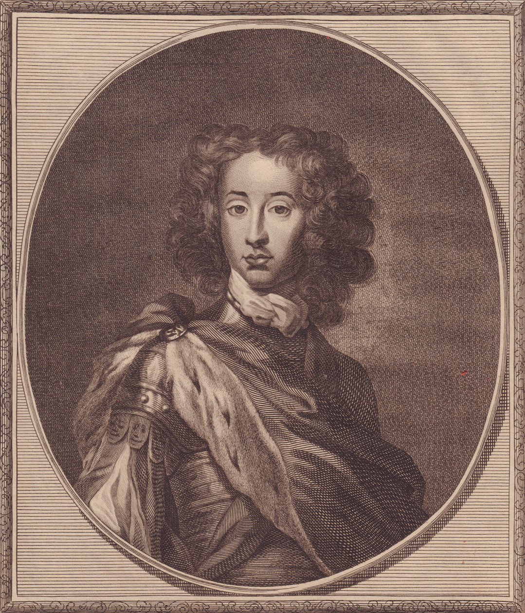 Porträtt av William av Danmark och Norge, hertig av Gloucester (1689-1700), kopparstick av John Goldar (1729-1795) från målning av G Kneller, 20x17 cm, från History of England av Paul de Rapin, Harrisons Edition, London, 22 januari av John Ward Dunsmore