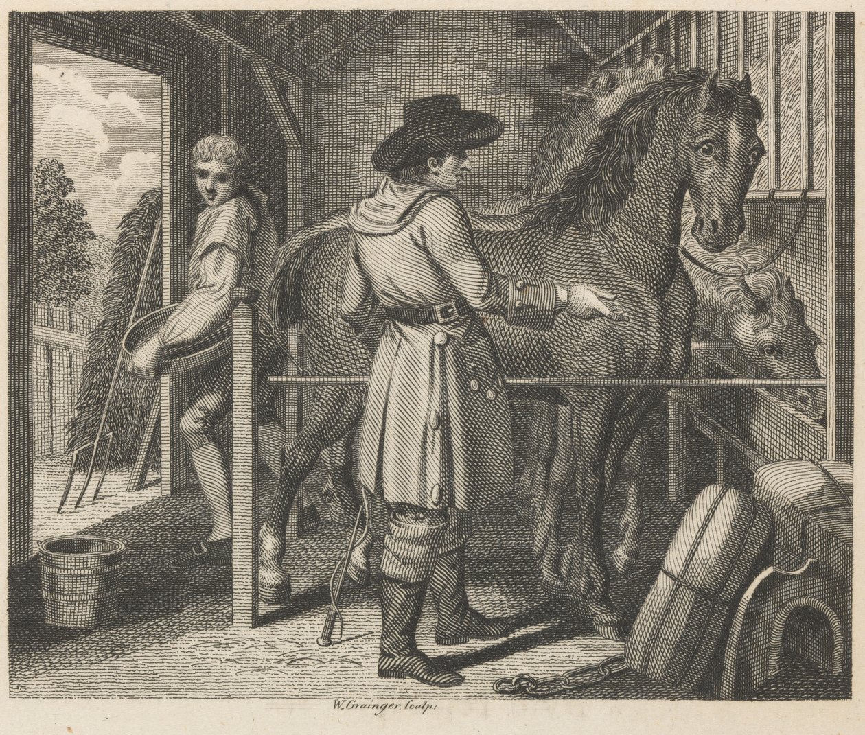 Pack-hästen och bäraren av W. Grainger